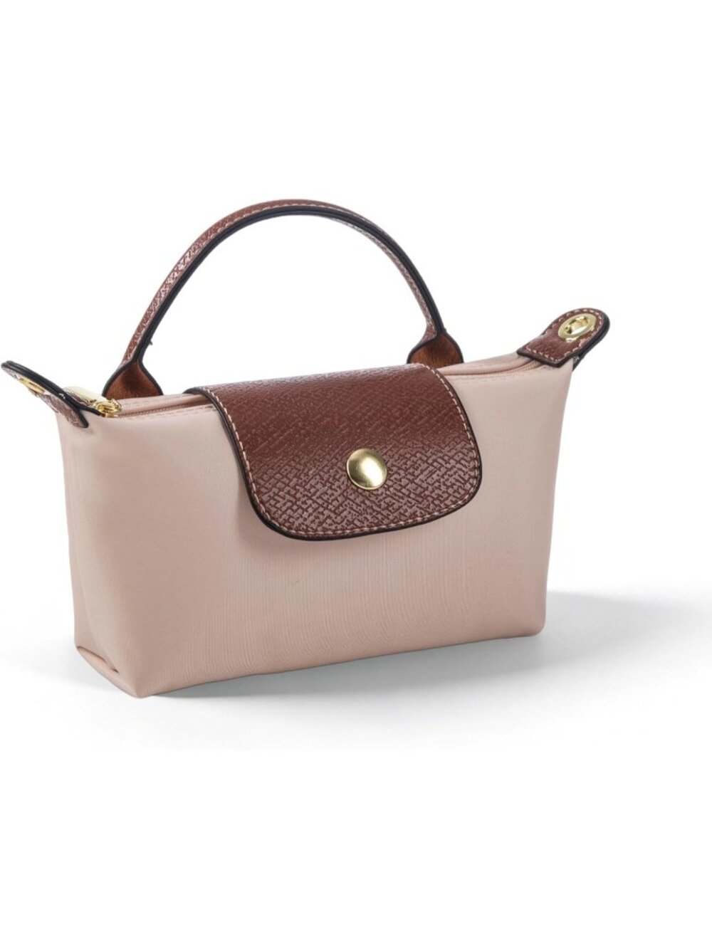 Women's Dusty Pink Crossbody Handbag with Adjustable Strap Fashion Shoulder Bag - Picture 4 of 7